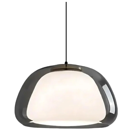 Kalsten | Nombr Jelly Glass Pendant Lamp – Modern Lamp for Kitchen and Dining Table, Adjustable Height, Soft LED Light